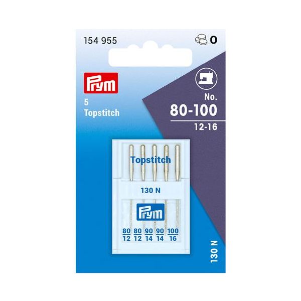 Prym TopStitch  siergaren machinenaalden - assortiment