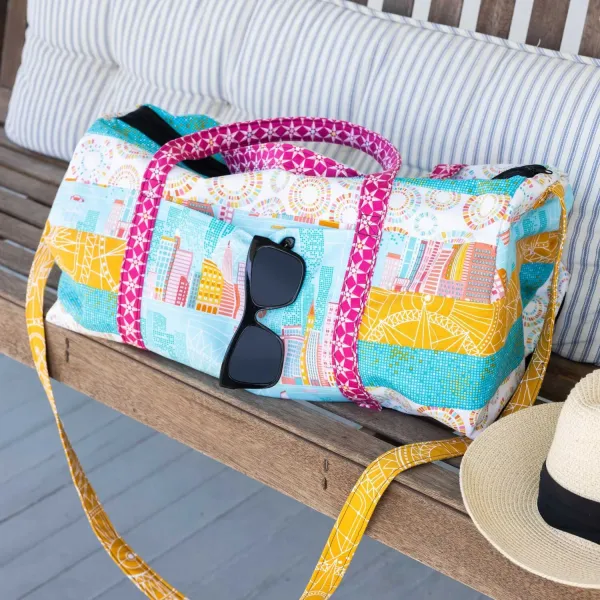 June Tailor - 'Quilt As You Go'  Weekender Bag and zipper
