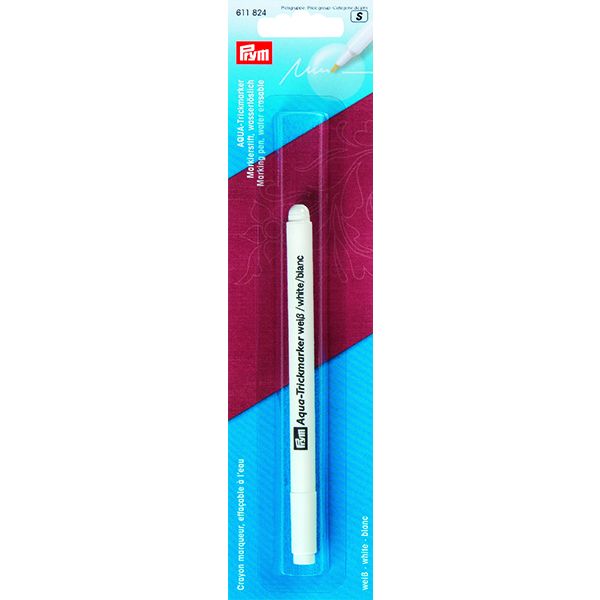 Aqua markeerpen wit, uitwasbaar