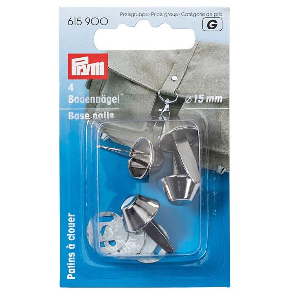 Tassenvoetjes - Bag Feet 4 stuks zilverkleurig