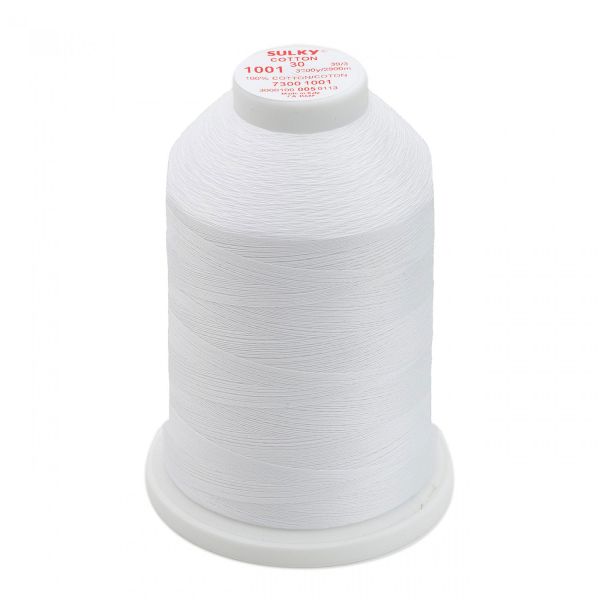 Cotton 30 effen - Bright White