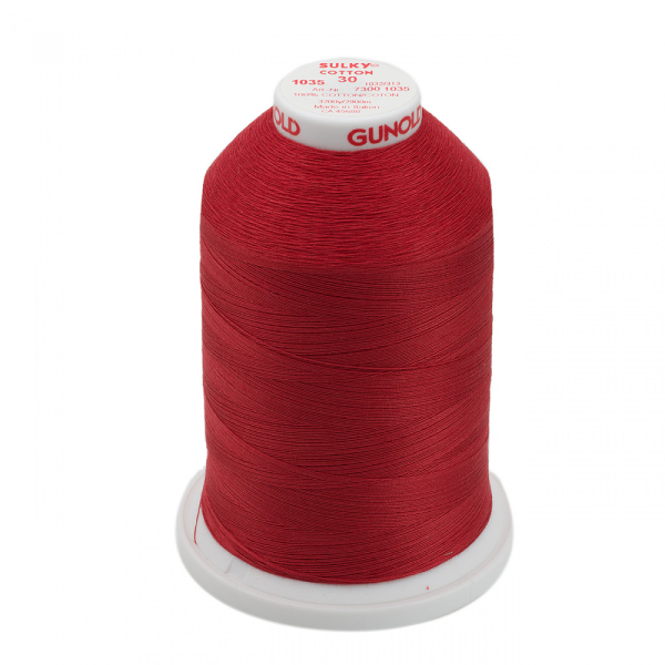 Cotton 30 effen - Dark Burgundy