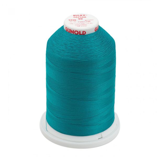 Cotton 30 effen - Dark Teal