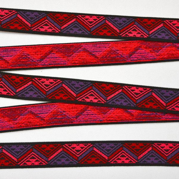 Sier Color Elastiek Fuchsia-Paars 25mm
