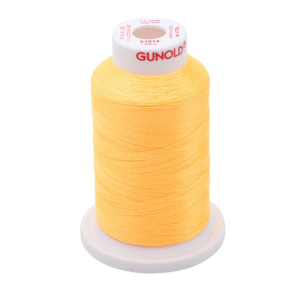 Gunold Poly Manderin Orange Neon Embroidery garen -1000 mtr