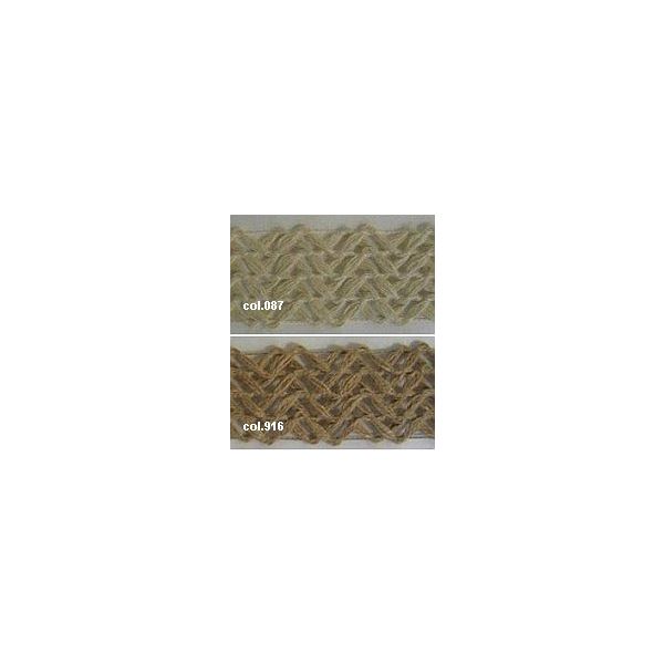 Jute tassenband (4cm)per 50cm
