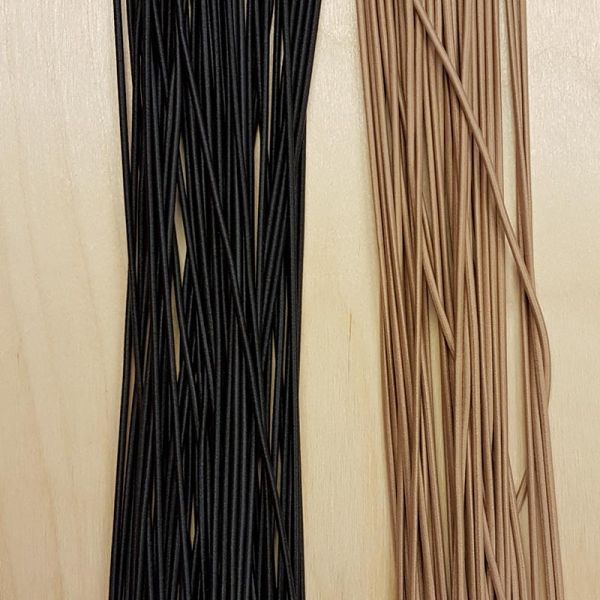 Koordelastiek - Koord Elastiek - 4mm - beige of zwart