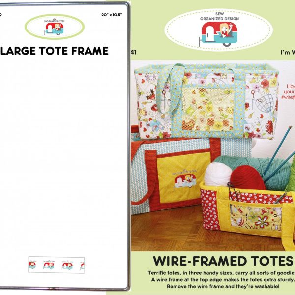 Wire Frame Large + Patroon  voor Mand (10.5  x 20 inch)