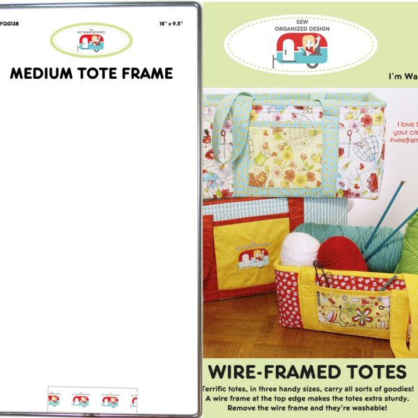 Wire Frame Medium + Patroon  voor Mand (9.5  x 18 inch)