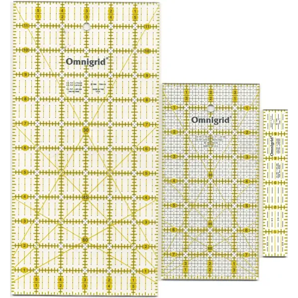 Omnigrid Value Pack rulers - linialen  -  3 stuks verschillende maten 