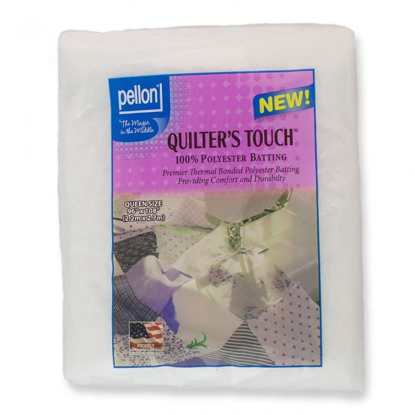 Pellon Quilters Touch 100% Polyester Batting Queen-Size - 96in x 108in