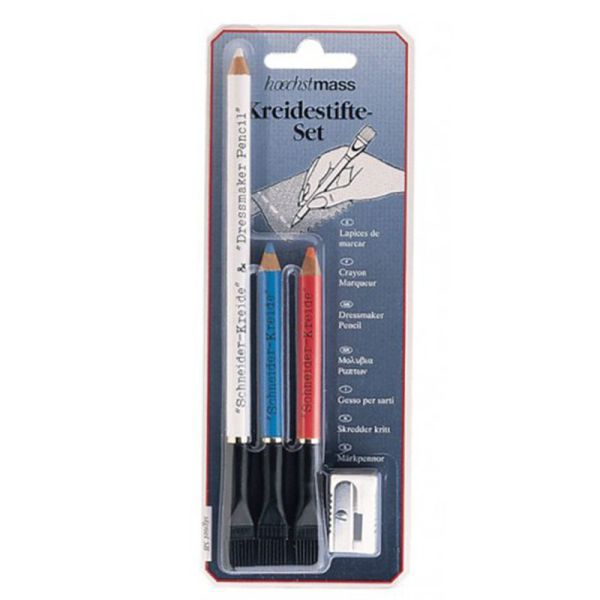 Potlood krijtset -3 kleurig