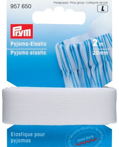 Pyjama-elastiek 20mm wit