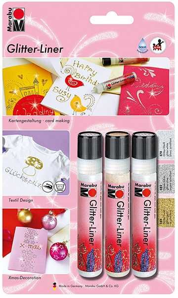 Glitter-Liner -set van drie