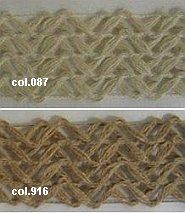 Jute tassenband (4cm)per 50cm