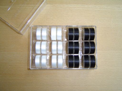 Transparant ondergaren Monofilament (box wit/zwart)